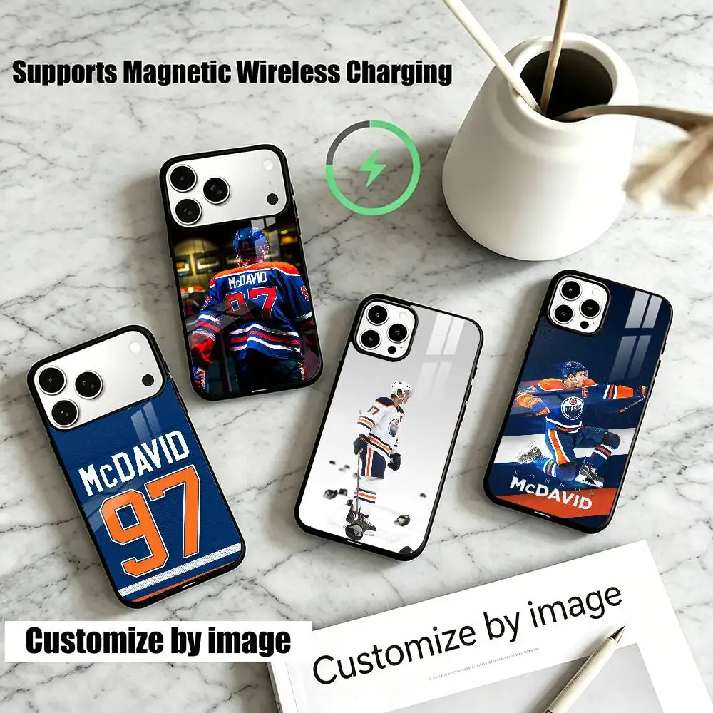 Hockey Player 97 Connor McDavid Phone Case For iPhone17,16,15,14,13,12,11 Plus,Pro Supports Magnetic Wireless Charging
Hockey Player 97 Connor McDavid Phone Case For iPhone17,16,15,14,13,12,11 Plus,Pro Supports Magnetic Wireless Charging