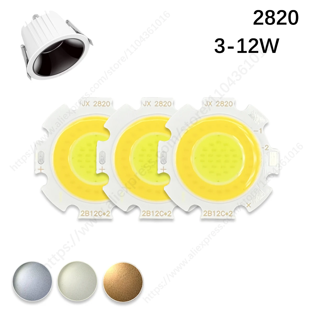 5Pcs 3W 5W 7W 10W 12W Cob Led Chip 2820mm 6000K 4500K 3000K Led For DIY Spotlight Downlight Lamp GU10 Home Light Lighting
5Pcs 3W 5W 7W 10W 12W Cob Led Chip 2820mm 6000K 4500K 3000K Led For DIY Spotlight Downlight Lamp GU10 Home Light Lighting
