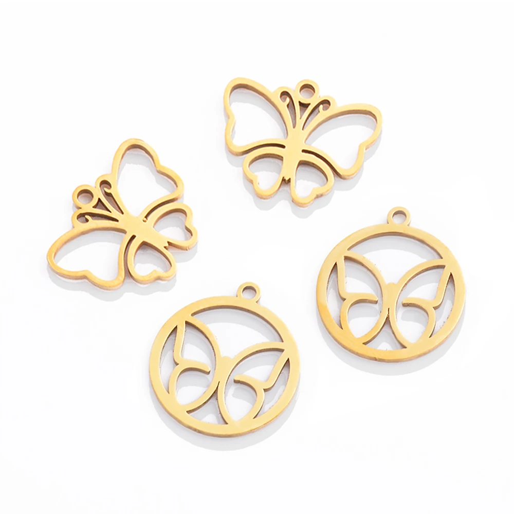 6pcs Stainless Steel Butterfly Charms for Jewelry Making Pendants Necklaces Earrings DIY Handmade Accessories Supplies Findings
6pcs Stainless Steel Butterfly Charms for Jewelry Making Pendants Necklaces Earrings DIY Handmade Accessories Supplies Findings