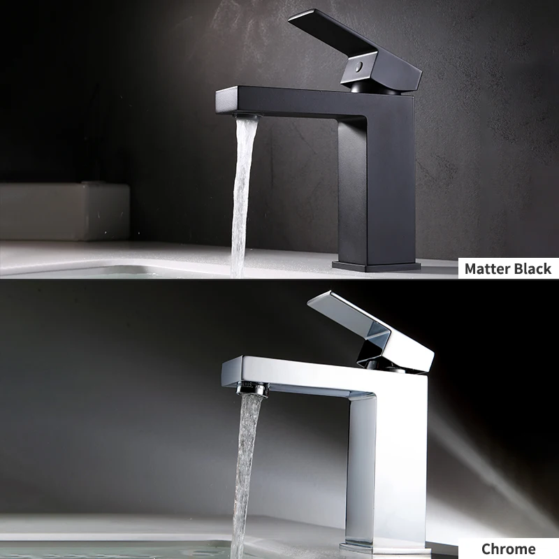 Hot cold basin faucet Bathroom Vanity Sink Faucet Single Lever Chrome/Black Brass Hot and cold Basin Washing Taps
Hot cold basin faucet Bathroom Vanity Sink Faucet Single Lever Chrome/Black Brass Hot and cold Basin Washing Taps