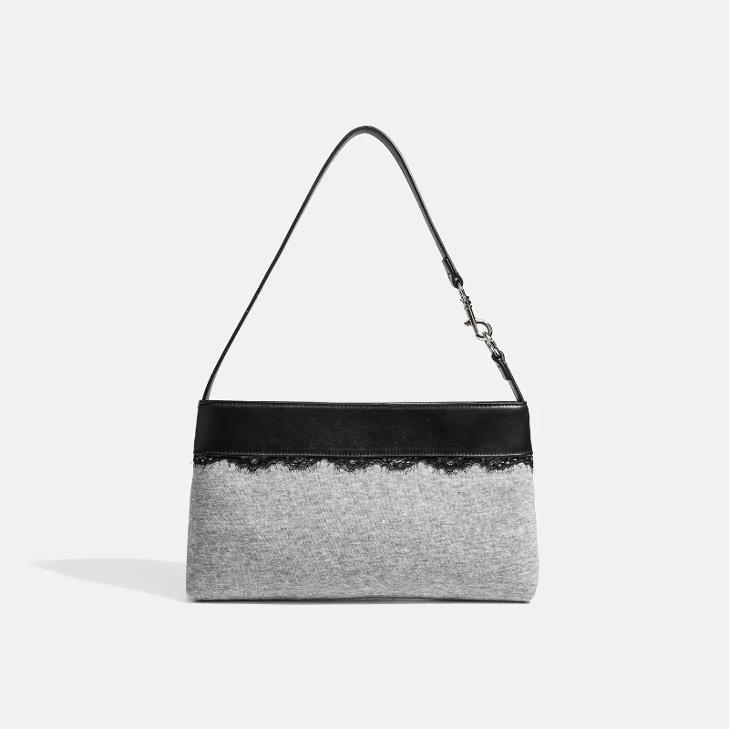Lace patchwork underarm bag, shoulder bag, women's versatile, casual, simple hand-held small handbag
Lace patchwork underarm bag, shoulder bag, women's versatile, casual, simple hand-held small handbag