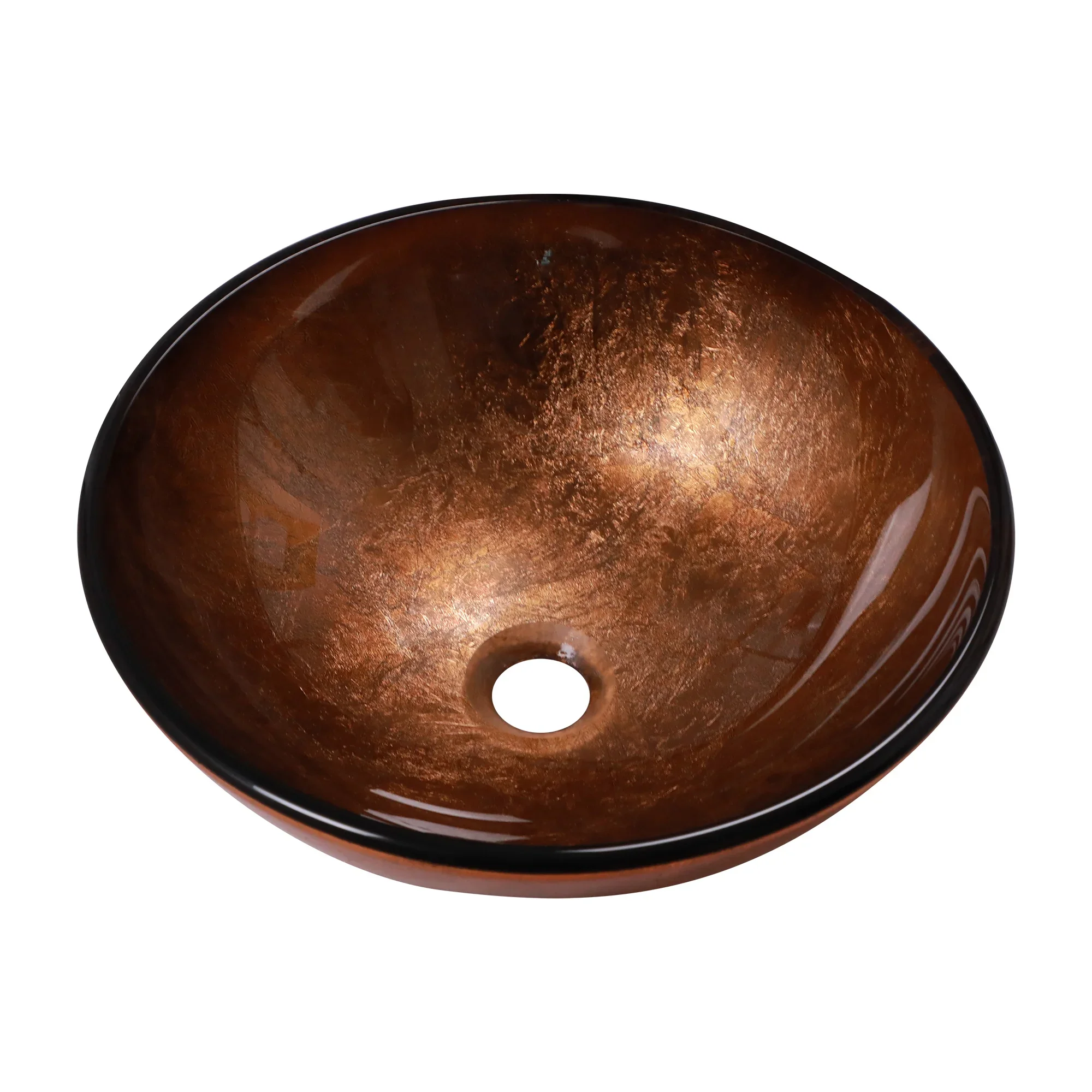 Bathroom Vessel Sink Modern Artistic Single Brown Round Tempered Glass Basin
Bathroom Vessel Sink Modern Artistic Single Brown Round Tempered Glass Basin