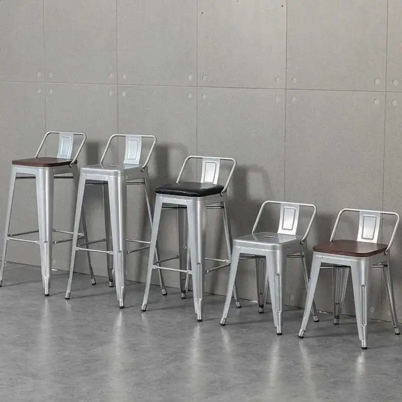 Silver Mid Century Metal Bar Stools Make Up Saloon Barber Backrest Bar Stool Library Bedrooms Sgabello Cucina Home Furniture
Silver Mid Century Metal Bar Stools Make Up Saloon Barber Backrest Bar Stool Library Bedrooms Sgabello Cucina Home Furniture