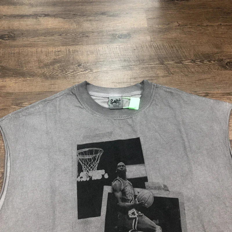 Basketball Player Print Saint Michael Vest T-shirt High Quality Casual Pure Cotton Washed T-Shirt Men Women Tees
Basketball Player Print Saint Michael Vest T-shirt High Quality Casual Pure Cotton Washed T-Shirt Men Women Tees