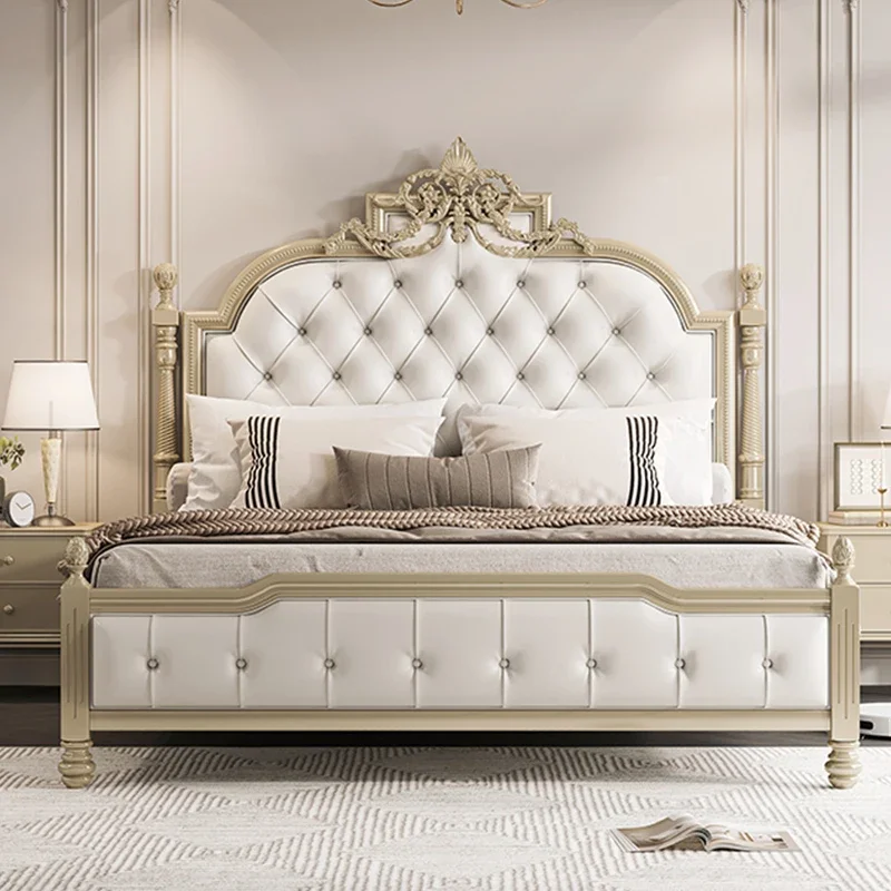 European carved all solid wood bed 1.8 meters master bedroom double bed American light luxury high-end princess
European carved all solid wood bed 1.8 meters master bedroom double bed American light luxury high-end princess