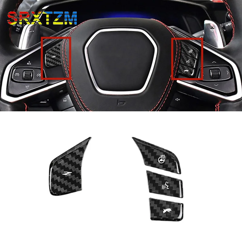 Carbon Fiber Car Styling Steering Wheel Model Button Sticker Trim Cover Fit For Chevrolet Corvette C8 2020-2023 Auto Accessories
Carbon Fiber Car Styling Steering Wheel Model Button Sticker Trim Cover Fit For Chevrolet Corvette C8 2020-2023 Auto Accessories