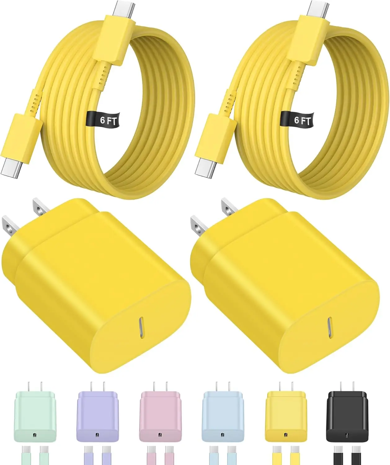 25W USB C Charger Block Fast Charging Type C Wall Charger for Samsung Galaxy S25 S24 S23 S22 S21 Ultra Note 20, Android Phone Adapter Yellow
25W USB C Charger Block Fast Charging Type C Wall Charger for Samsung Galaxy S25 S24 S23 S22 S21 Ultra Note 20, Android Phone Adapter Yellow