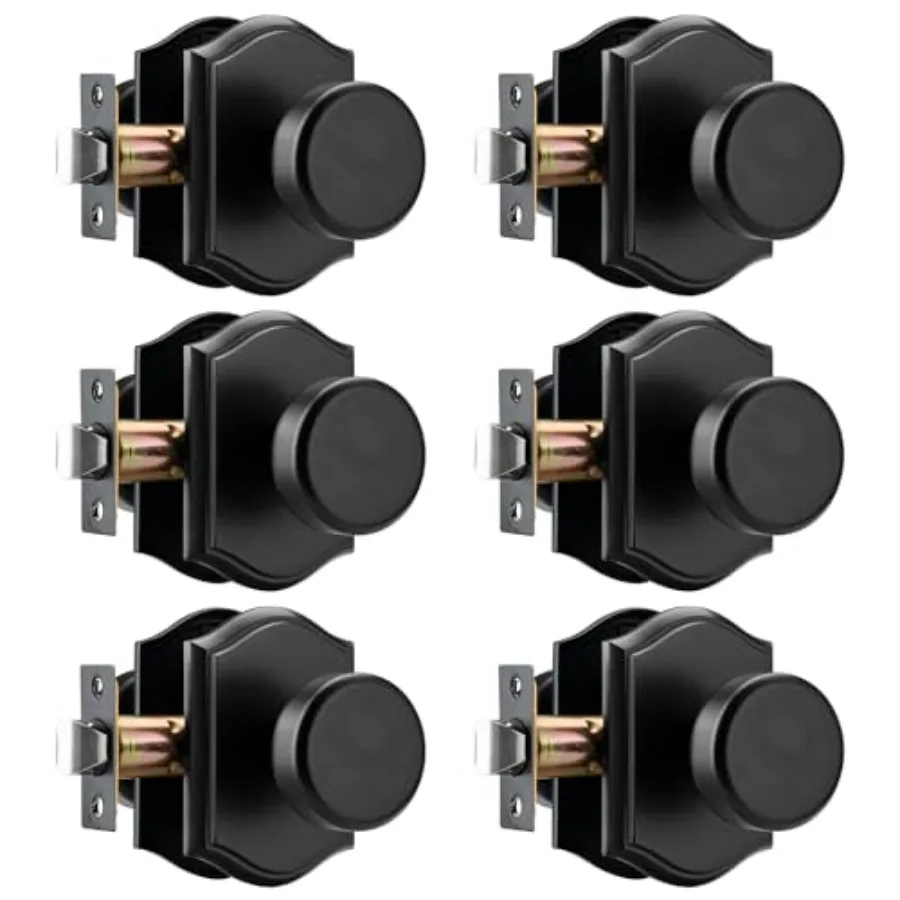 6 Pack Pismo Doorknobs with Lock for Bath and Bedroom, Black Interior Door Knobs with
6 Pack Pismo Doorknobs with Lock for Bath and Bedroom, Black Interior Door Knobs with