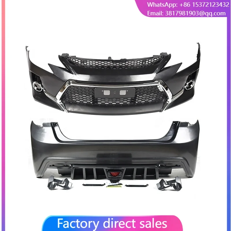 Автомобильные бамперы для Toyota Reiz Mark X 2010-2016, обновленный передний бампер в стиле Gs, задний бампер, боковая юбка, комплект кузова автомобиля
Автомобильные бамперы для Toyota Reiz Mark X 2010-2016, обновленный передний бампер в стиле Gs, задний бампер, боковая юбка, комплект кузова автомобиля
