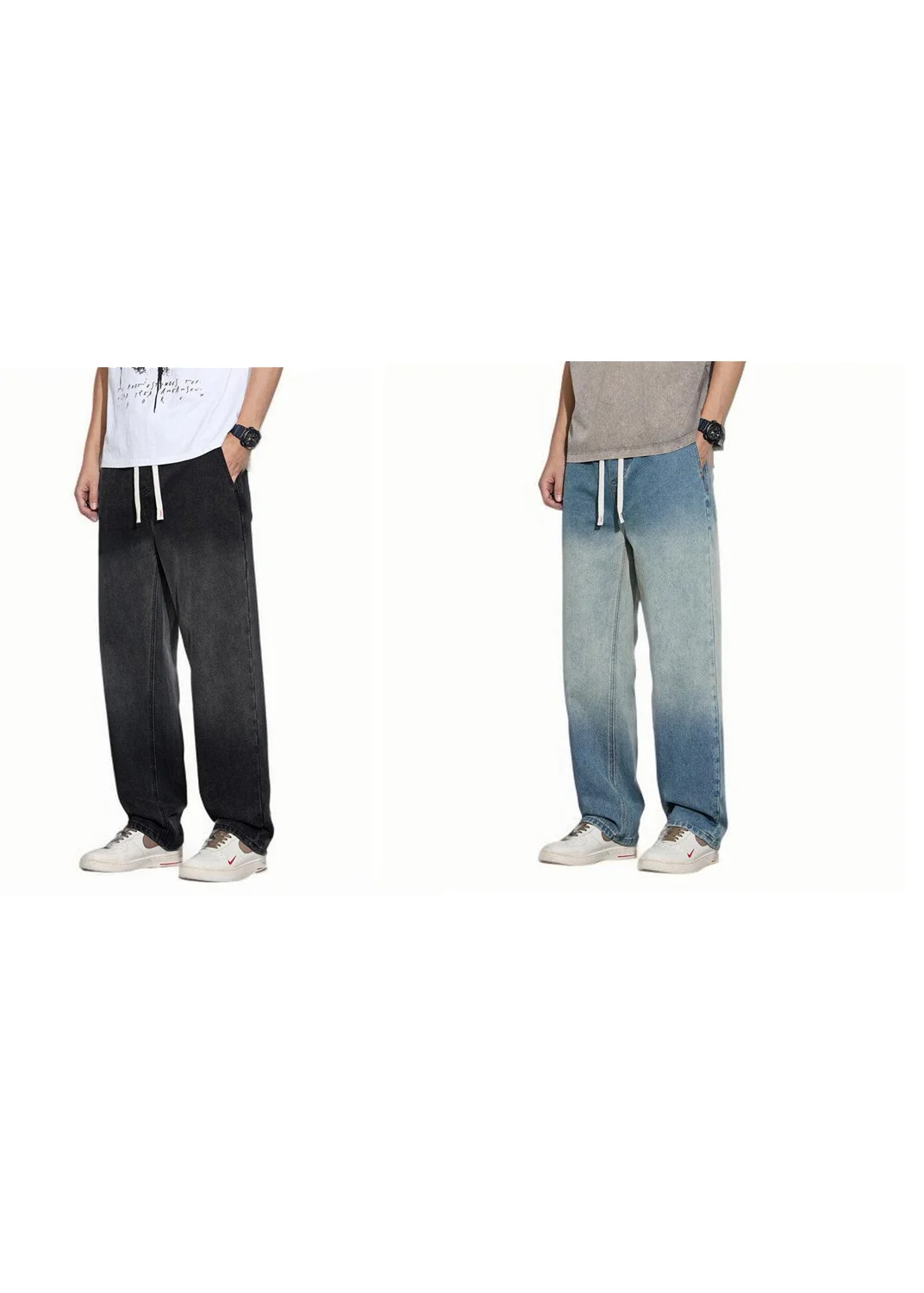 NF&ZG American high street jeans men's loose straight pants boys casual wide leg trousers spring and autumn style
NF&ZG American high street jeans men's loose straight pants boys casual wide leg trousers spring and autumn style