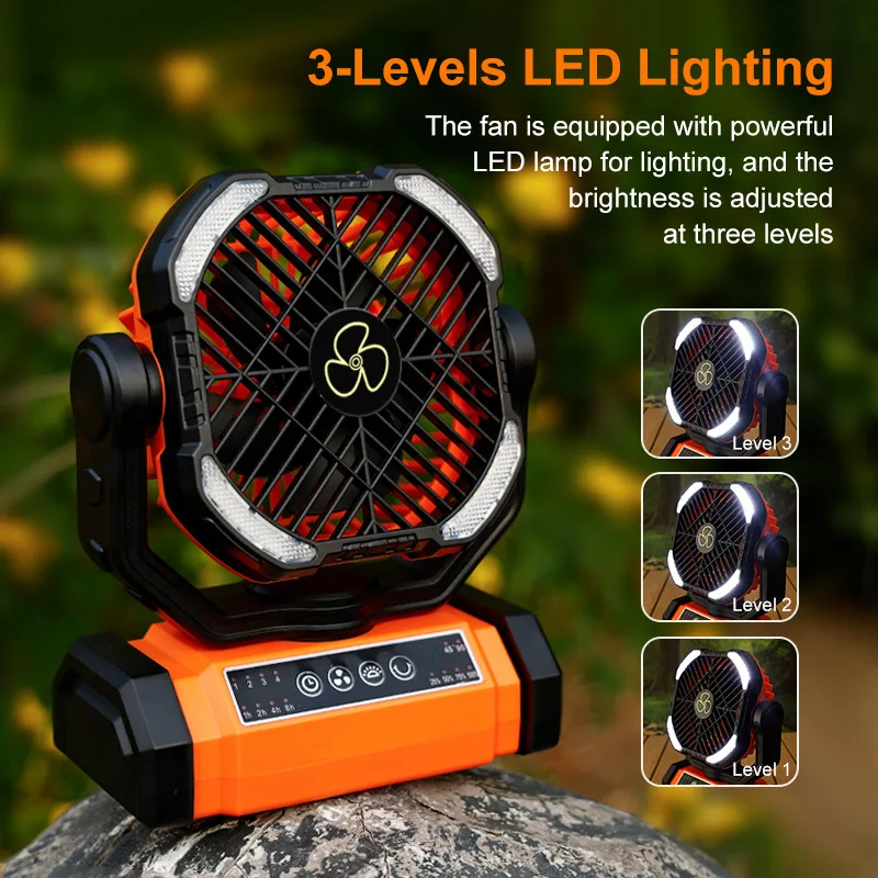  Вентилятор с батарейным питанием 10000 мАч, портативный перезаряжаемый настольный/кемпинговый вентилятор со светодиодной подсветкой и крючком, уличный вентилятор для палатки, автомобильной поездки
Вентилятор с батарейным питанием 10000 мАч, портативный перезаряжаемый настольный/кемпинговый вентилятор со светодиодной подсветкой и крючком, уличный вентилятор для палатки, автомобильной поездки