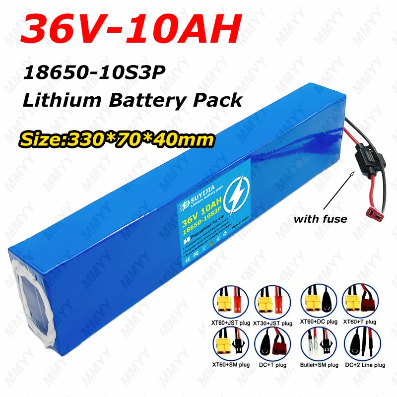 36V 10000mAh 10S3P Battery Pack with 30A BMS Kugoo M2 Plus Electric Scooter Battery High Power Rechargeable Battery with fuse
36V 10000mAh 10S3P Battery Pack with 30A BMS Kugoo M2 Plus Electric Scooter Battery High Power Rechargeable Battery with fuse