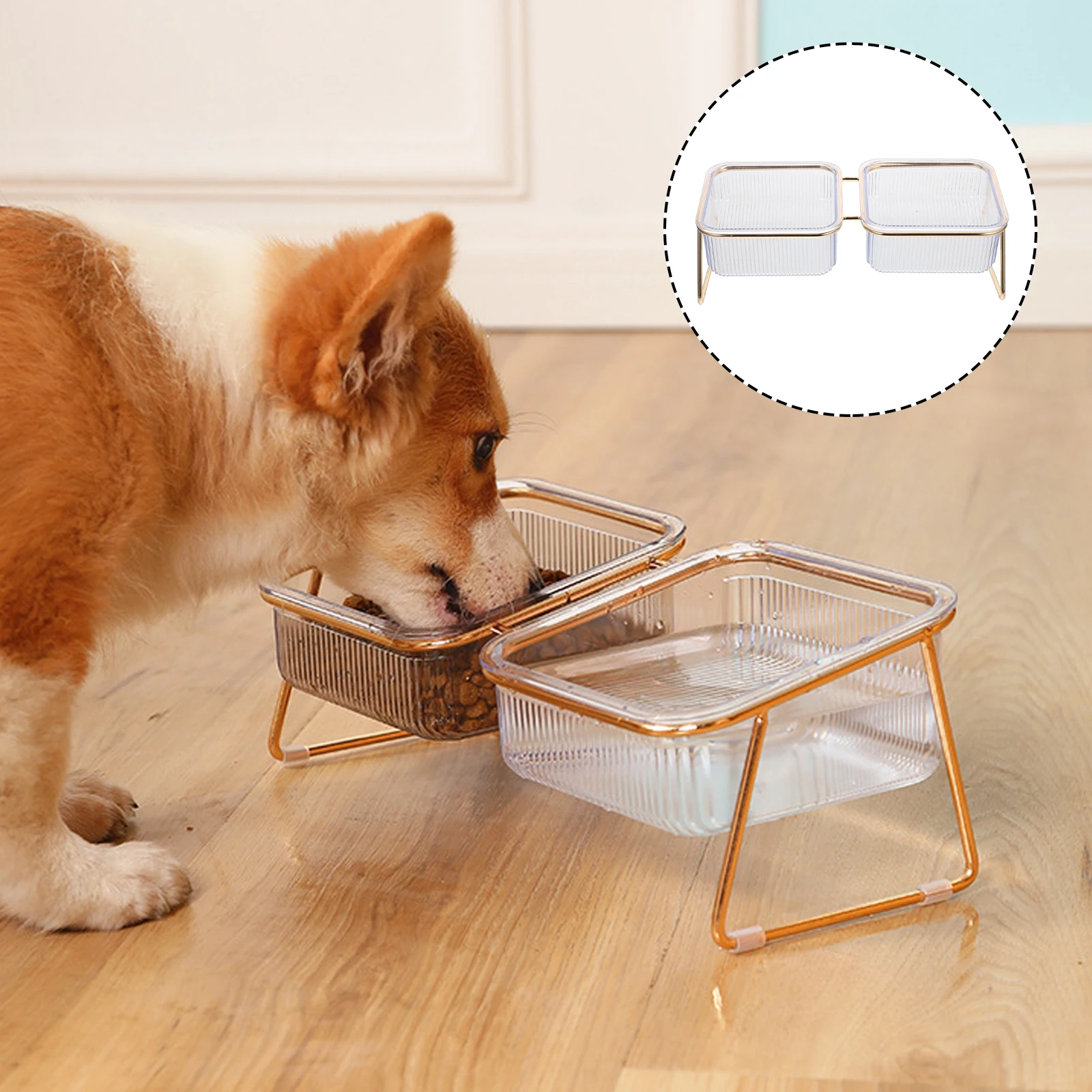 1 set Cat Dog Bowl Pet Feeder Puppy Bowl with Stand Durable Premium Material Non-Tip Clean Smooth Surface Gift for Pet
1 set Cat Dog Bowl Pet Feeder Puppy Bowl with Stand Durable Premium Material Non-Tip Clean Smooth Surface Gift for Pet