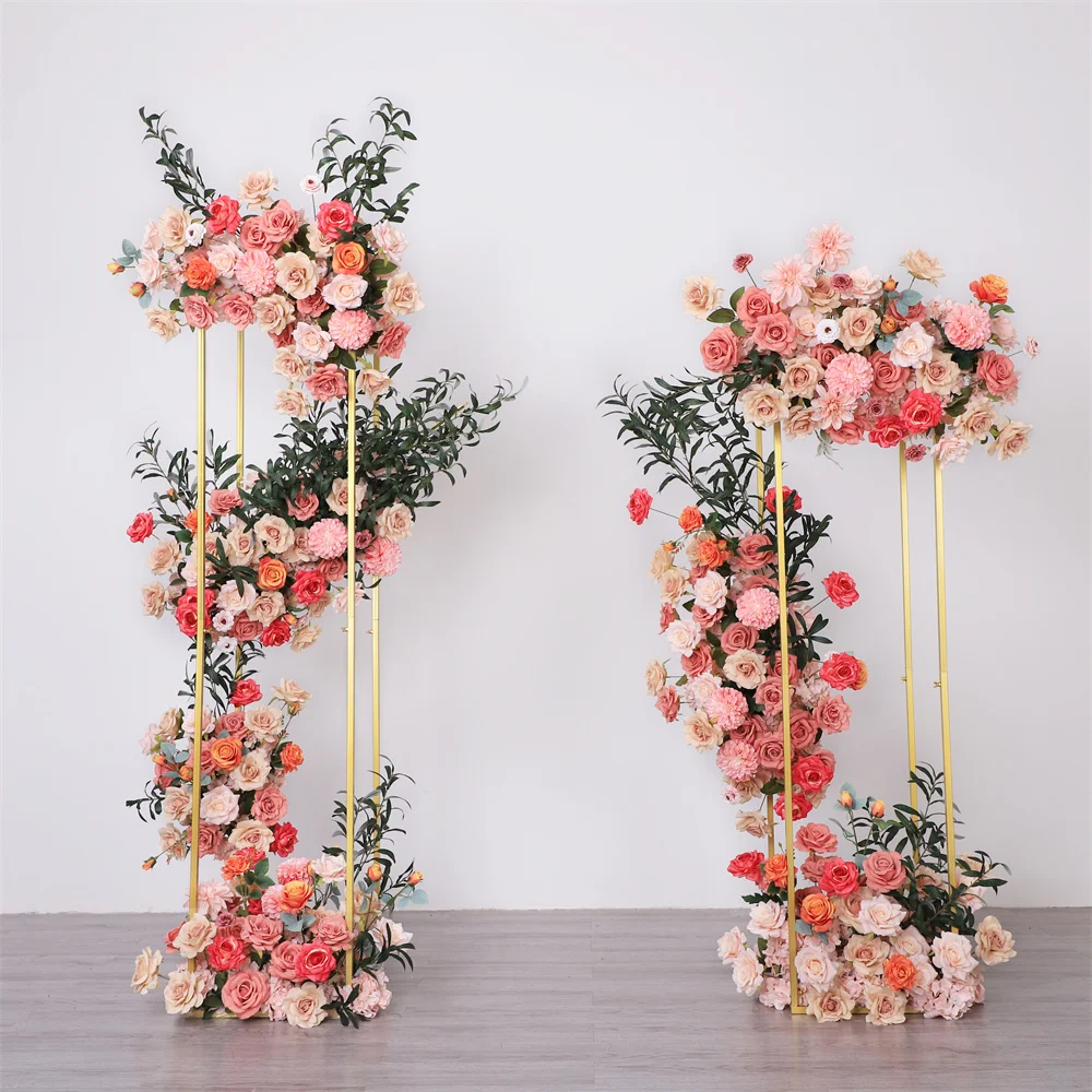 Luxury Customized Pink Red Greens Floral Arrangement for Wedding Backdrop Decorations Event Party Road Lead Flowers Stand Set
Luxury Customized Pink Red Greens Floral Arrangement for Wedding Backdrop Decorations Event Party Road Lead Flowers Stand Set
