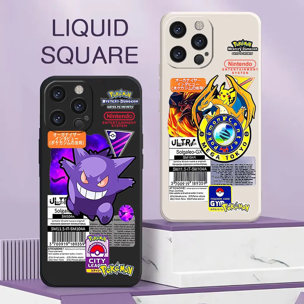 Pokemon Gengar Pikachu For iPhone 16 Pro Max Case For iPhone 16 15 14 13 12 11 Pro Max Plus Mini Case Liquid Silicone Cover Capa
Pokemon Gengar Pikachu For iPhone 16 Pro Max Case For iPhone 16 15 14 13 12 11 Pro Max Plus Mini Case Liquid Silicone Cover Capa