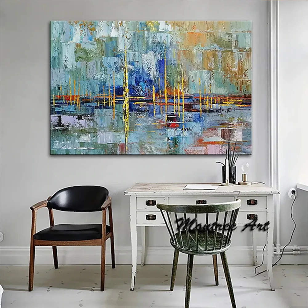 Large Size Hand Painted Abstract Oil Painting on Canvas Modern Wall Art Picture Living Room And Bedroom Luxuriously Decorated
Large Size Hand Painted Abstract Oil Painting on Canvas Modern Wall Art Picture Living Room And Bedroom Luxuriously Decorated