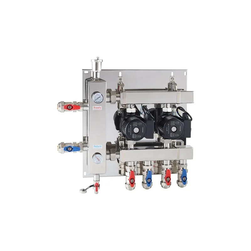 Stainless steel underfloor heating wall mounted furnace, coupled mixed water tank, hydraulic pressure balancer
Stainless steel underfloor heating wall mounted furnace, coupled mixed water tank, hydraulic pressure balancer