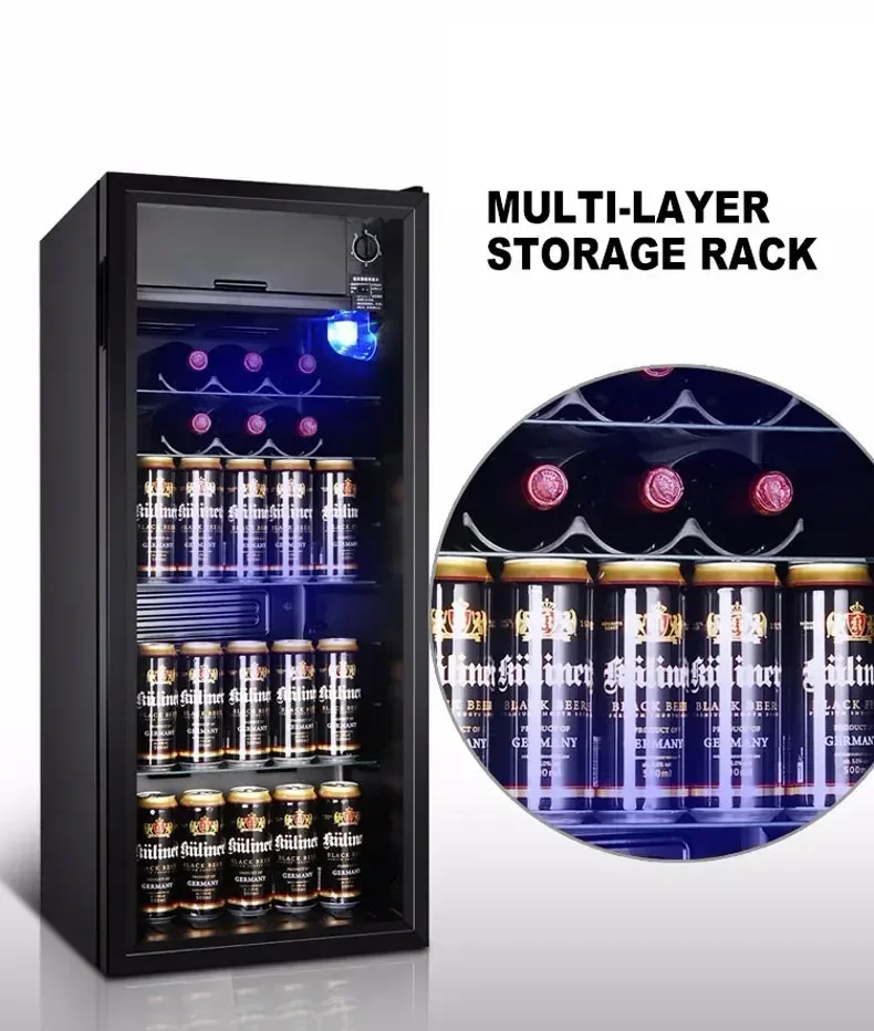 Новый бытовой холодильный шкаф для хранения свежих продуктов, небольшой стеклянный шкаф для хранения вина, коммерческий вертикальный холодильник с морозильной камерой 
Новый бытовой холодильный шкаф для хранения свежих продуктов, небольшой стеклянный шкаф для хранения вина, коммерческий вертикальный холодильник с морозильной камерой