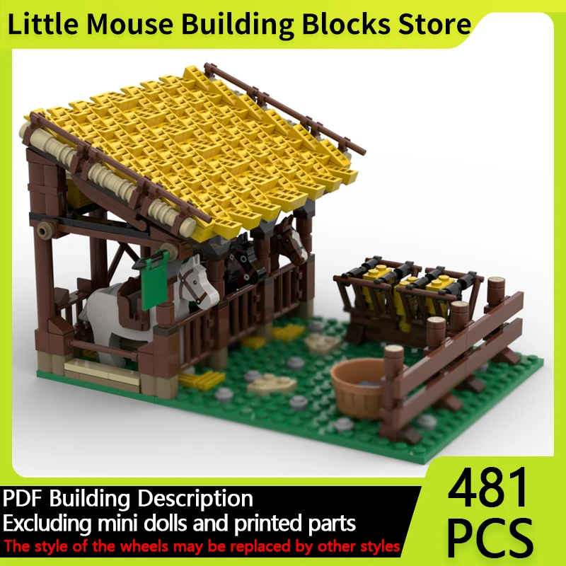 Medieval Castle Model MOC Building Bricks Grass And Wood Stable Modular Technology Gifts Holiday Assemble Children Toys Suit
Medieval Castle Model MOC Building Bricks Grass And Wood Stable Modular Technology Gifts Holiday Assemble Children Toys Suit