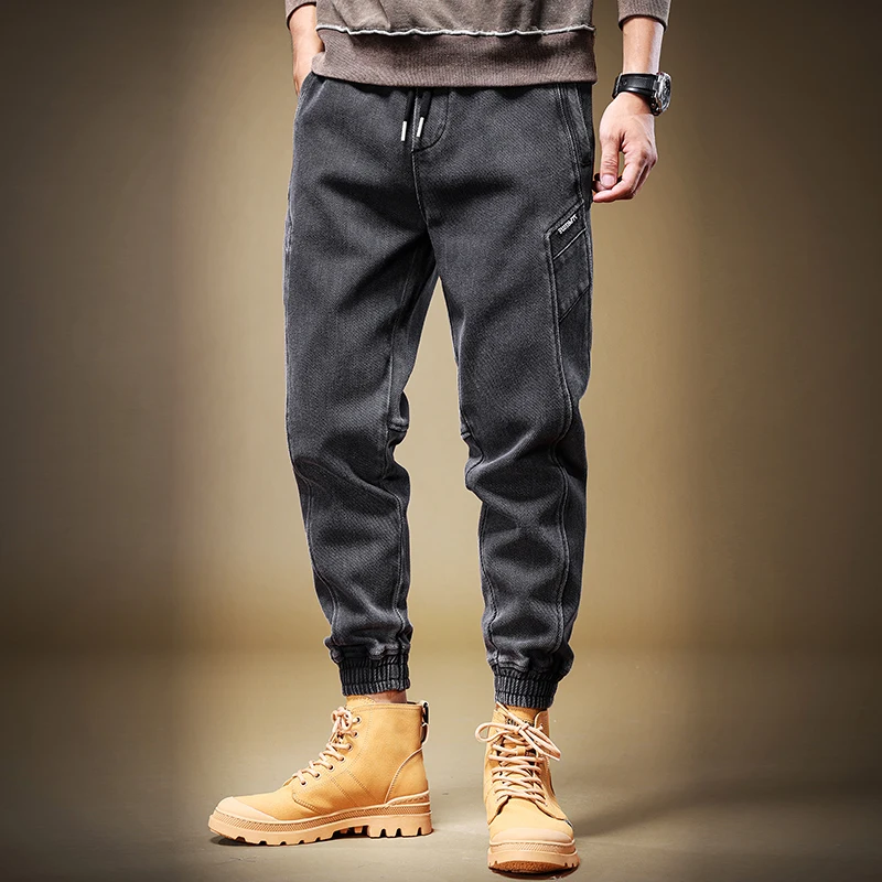 Повседневные джинсы American Sle Fce на подкладке, мужские модные брендовые брюки-карго свободного покроя с завязками на талии, молодежная одежда на осень
Повседневные джинсы American Sle Fce на подкладке, мужские модные брендовые брюки-карго свободного покроя с завязками на талии, молодежная одежда на осень