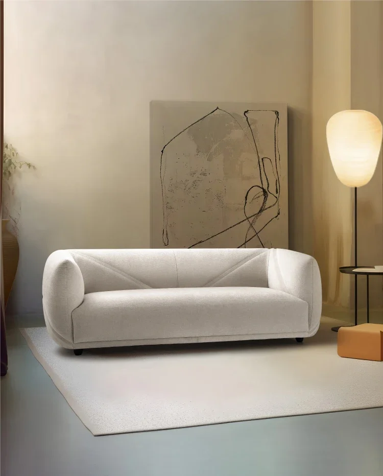 N N Light French Cream Style Charming Living Room Sofa Small Apartment Minimalist Three-Seat Straight Row Sofa
N N Light French Cream Style Charming Living Room Sofa Small Apartment Minimalist Three-Seat Straight Row Sofa