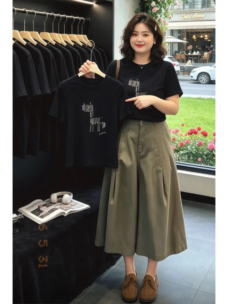 Summer New Lady's Zebra Print Short Sleeve T-Shirt Wide Leg Skirt Two-Piece Set Casual Style High Waist Breathable Medium Thi...
Summer New Lady's Zebra Print Short Sleeve T-Shirt Wide Leg Skirt Two-Piece Set Casual Style High Waist Breathable Medium Thi...