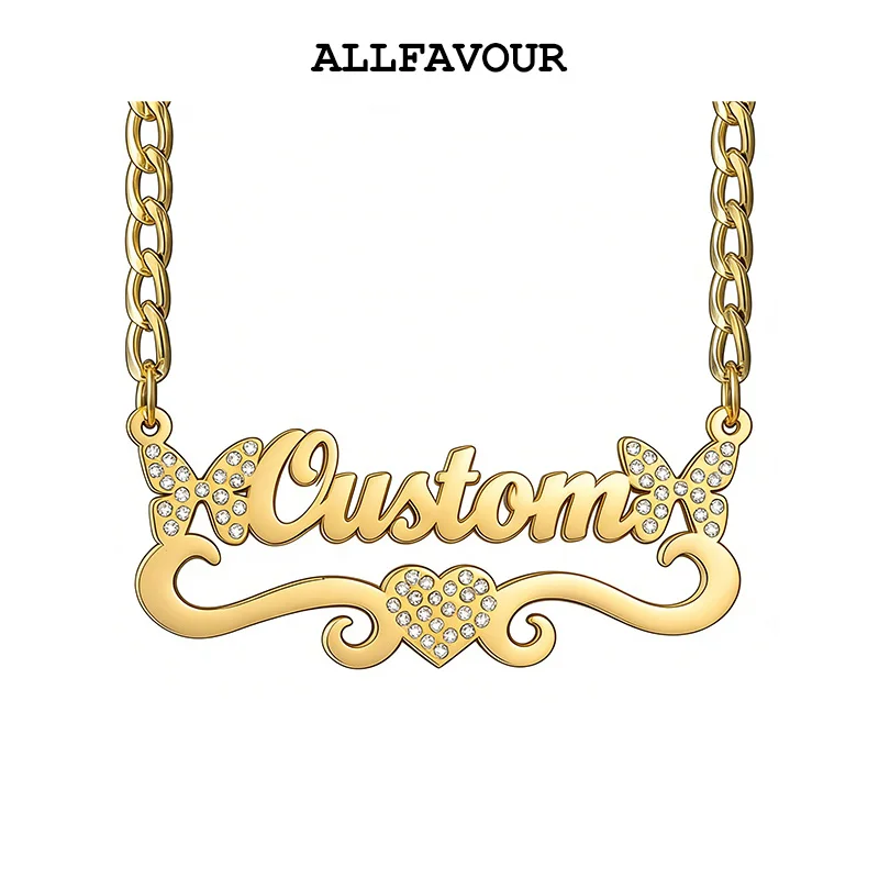 Модные ожерелья с индивидуальным именем для женщин, инкрустированные бриллиантами, в форме сердца, из нержавеющей стали, изысканные романтические подарки на день рождения, свадьбу, ювелирные украшения
Модные ожерелья с индивидуальным именем для женщин, инкрустированные бриллиантами, в форме сердца, из нержавеющей стали, изысканные романтические подарки на день рождения, свадьбу, ювелирные украшения
