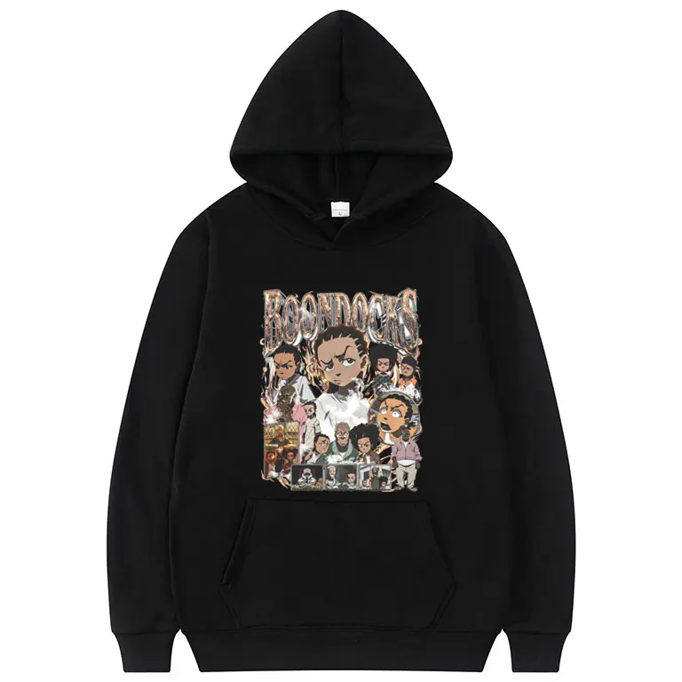 Cartoon The Boondocks Huey and Riley Graphic Hoodie Men Women Fashion Oversized Pullover Hoodies Men's Casual Vintage Sweatshirt
Cartoon The Boondocks Huey and Riley Graphic Hoodie Men Women Fashion Oversized Pullover Hoodies Men's Casual Vintage Sweatshirt