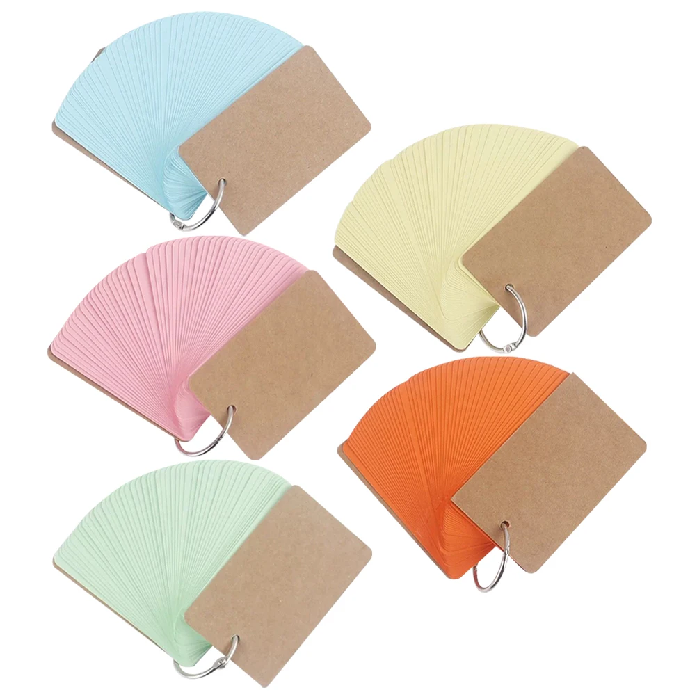 5pcs Notebooks Index Cards Blank Flashcards for Studying Office Supplies Portable Pocket Size Memo Cards Vocabulary Travel
5pcs Notebooks Index Cards Blank Flashcards for Studying Office Supplies Portable Pocket Size Memo Cards Vocabulary Travel