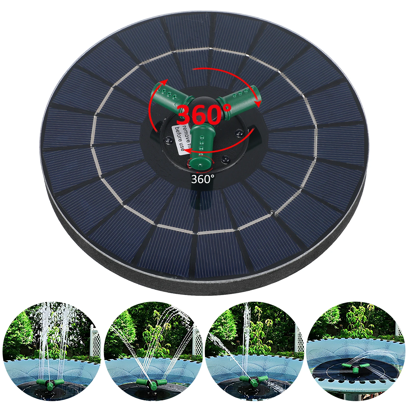 Solar Fountain Pump RGB Lights Floating Water Feature Garden Bird Bath Decor Solar Powered Outdoor Fountain Pump
Solar Fountain Pump RGB Lights Floating Water Feature Garden Bird Bath Decor Solar Powered Outdoor Fountain Pump
