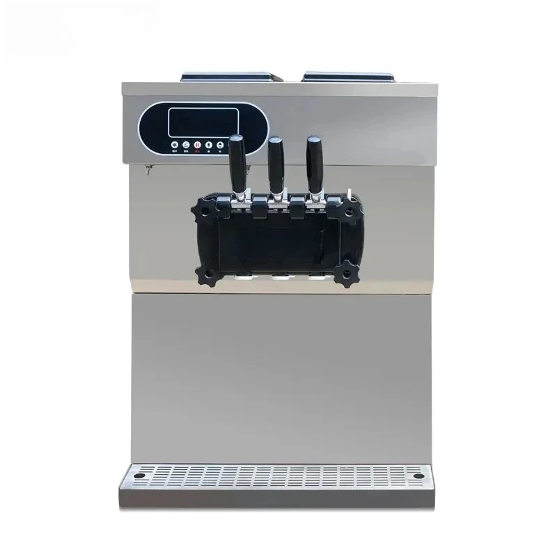 Commercial 2+1 Flavors Table Top Good Quality Stainless Steel Three Flavors Cheap Soft Serve Ice Cream Machine