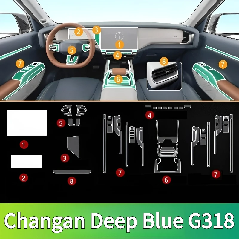 For Changan Deep Blue G318 24models interior protection Dashboard Multimedia GPS Transparent Scratch-Resistant Film Modification
For Changan Deep Blue G318 24models interior protection Dashboard Multimedia GPS Transparent Scratch-Resistant Film Modification