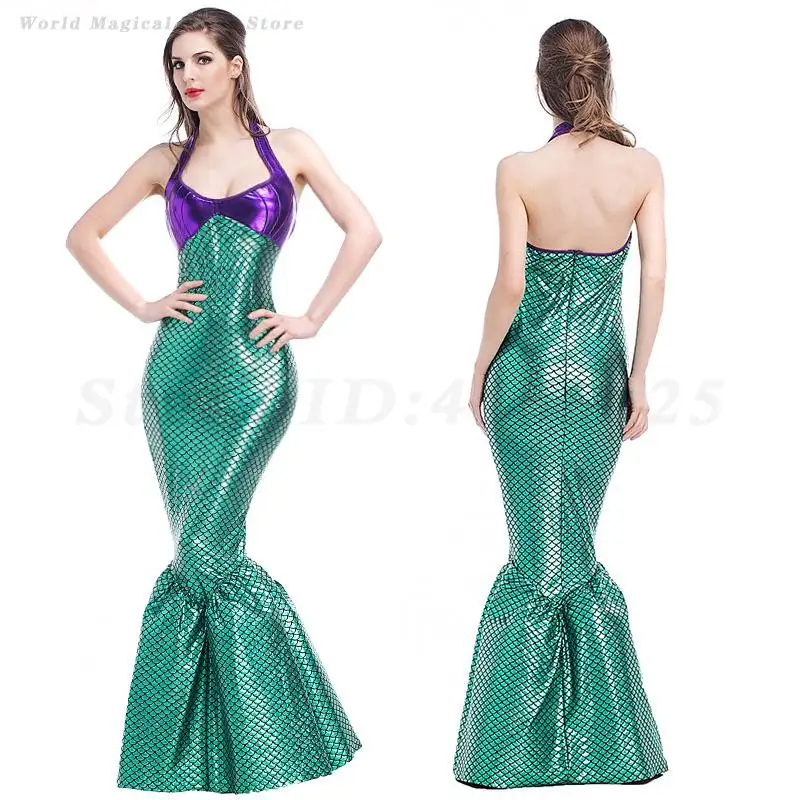 Halloween Carnival Party Mermaids Dress Women Sexy Mermaid Costume Cosplay Clothing Adult Stage Performance Fancy Dresses
Halloween Carnival Party Mermaids Dress Women Sexy Mermaid Costume Cosplay Clothing Adult Stage Performance Fancy Dresses