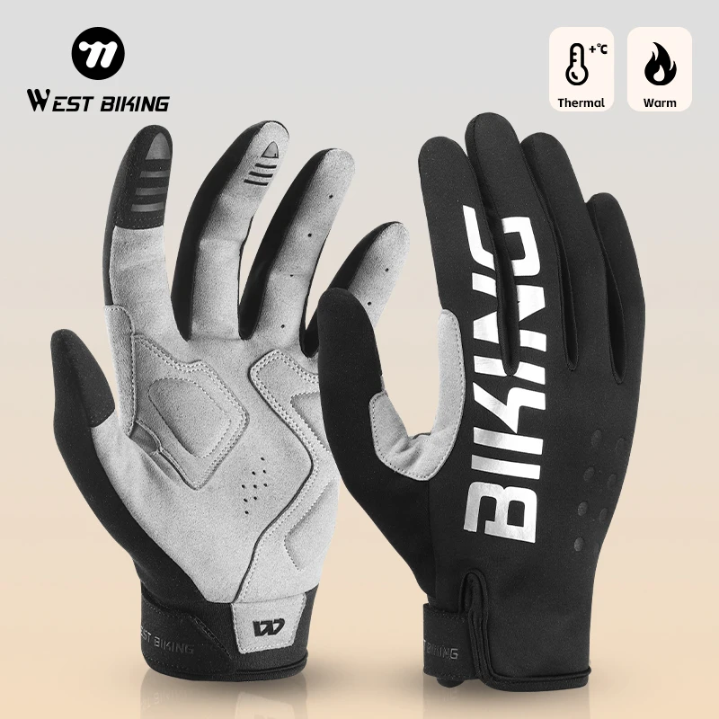WEST BIKING Autumn Winter Thermal Reflective Full Finger SBR Shock Absorption Touch Screen Gloves Man Cycling Bike Sport Gloves
WEST BIKING Autumn Winter Thermal Reflective Full Finger SBR Shock Absorption Touch Screen Gloves Man Cycling Bike Sport Gloves
