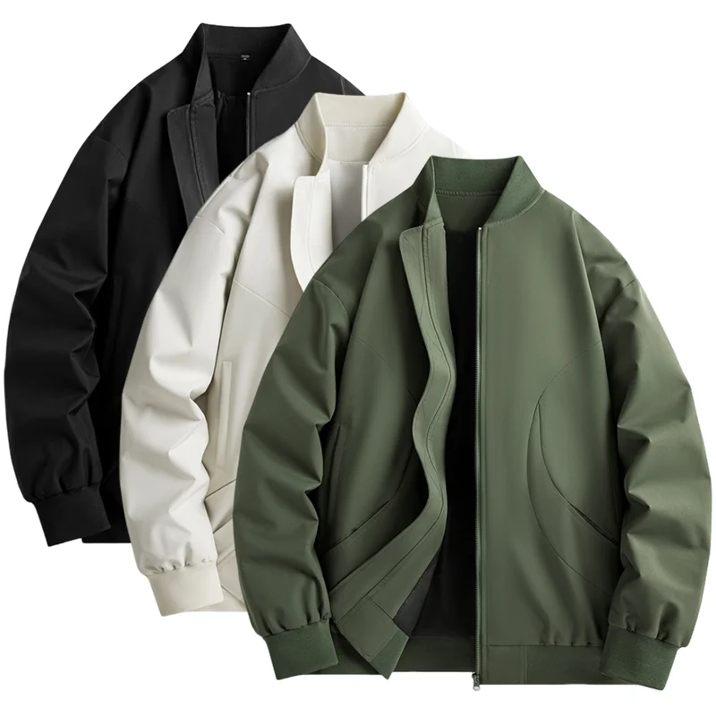 Spring Autumn Men's Jaet Loose Fit Outdoor ort Sle Stand Collar Baseball Coat American Sle Youth Casual Polyester Fiber
Spring Autumn Men's Jaet Loose Fit Outdoor ort Sle Stand Collar Baseball Coat American Sle Youth Casual Polyester Fiber