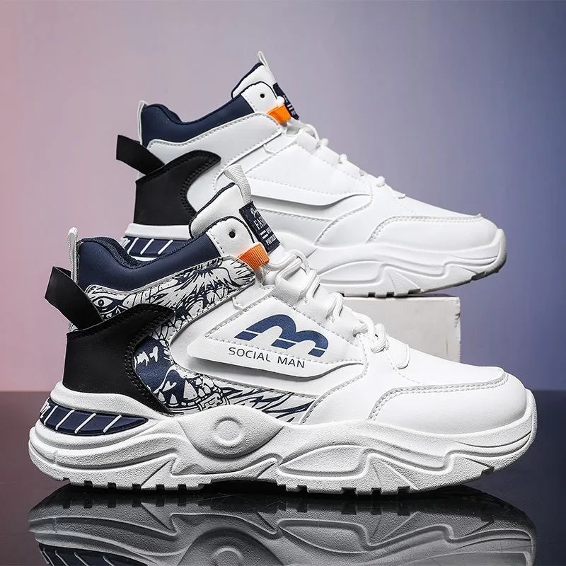 Men Shoes New Breathable High-top Little White Shoes Trendy Luxury Versatile Platform Casual Leather Sneakers Zapatillas Hombre
Men Shoes New Breathable High-top Little White Shoes Trendy Luxury Versatile Platform Casual Leather Sneakers Zapatillas Hombre