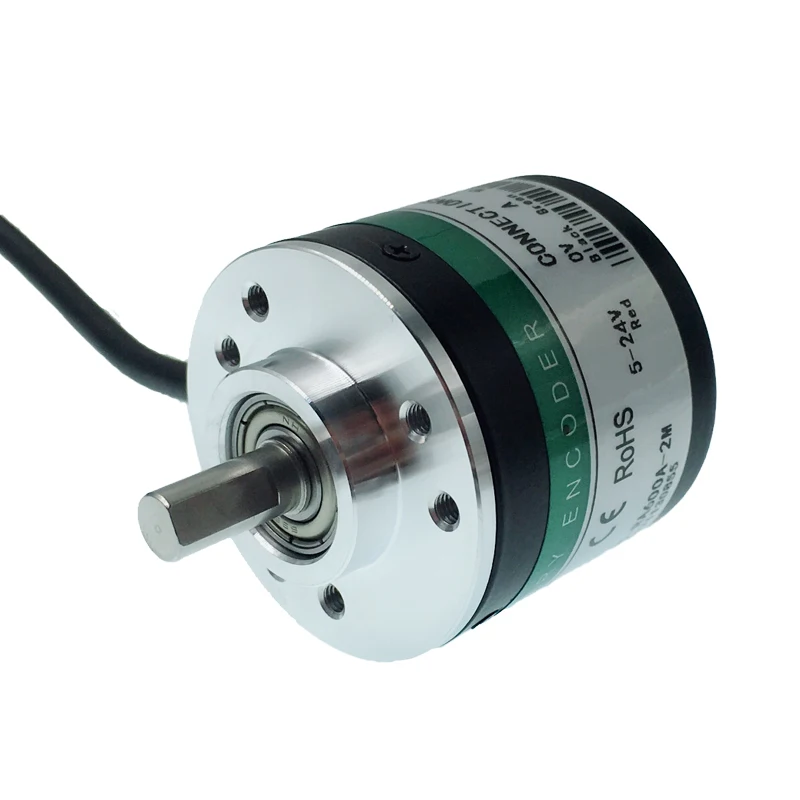 Optical Rotary Encoder 100 200 300 360 400 600 Pulses AB-phase 5-24V Send Coupling
Optical Rotary Encoder 100 200 300 360 400 600 Pulses AB-phase 5-24V Send Coupling