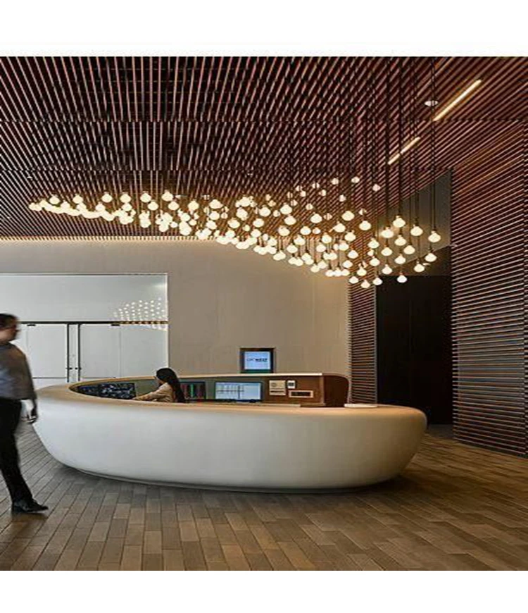 Half Round Matt White Commercial Center KORIONS Solid Surface Semi Circular Reception Desk
Half Round Matt White Commercial Center KORIONS Solid Surface Semi Circular Reception Desk