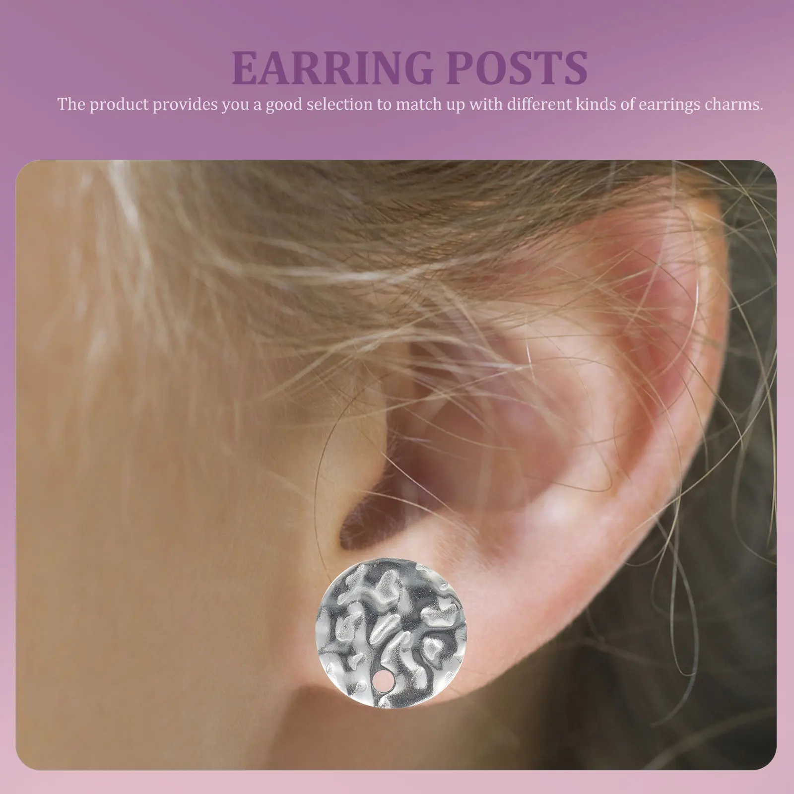 100Pcs DIY Stainless Steel Ear Studs Flat Round Earring Posts for Jewelry Making Earring Supplies Accessories Earrings Posts
100Pcs DIY Stainless Steel Ear Studs Flat Round Earring Posts for Jewelry Making Earring Supplies Accessories Earrings Posts
