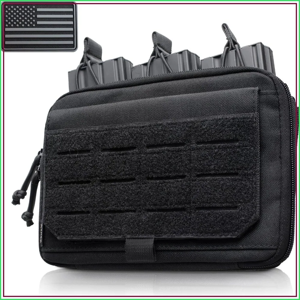 Tactical Kangaroo Admin Pouch, Molle Utility Tool Pouch with Mag/Zipper Insert, Modular EDC Medical Bag Organizer
Tactical Kangaroo Admin Pouch, Molle Utility Tool Pouch with Mag/Zipper Insert, Modular EDC Medical Bag Organizer