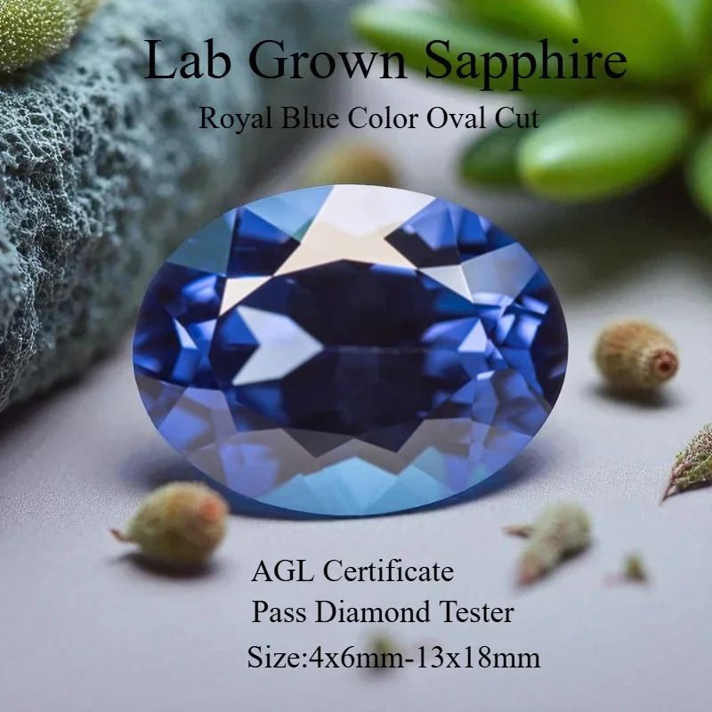 L-Top Quality Lab Grown Sapphire Oval Shape Royal Blue Color Gemstone for Charms Diy Jewelry Making Materials Selectable Cer
L-Top Quality Lab Grown Sapphire Oval Shape Royal Blue Color Gemstone for Charms Diy Jewelry Making Materials Selectable Cer