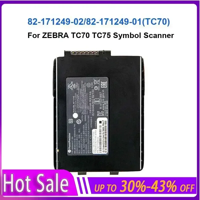 Аккумулятор 4620 мАч для ZEBRA TC70 TC75 символ сканера 82-171249-02/82-171249-01(TC70) долговечный и сменный аккумулятор
Аккумулятор 4620 мАч для ZEBRA TC70 TC75 символ сканера 82-171249-02/82-171249-01(TC70) долговечный и сменный аккумулятор