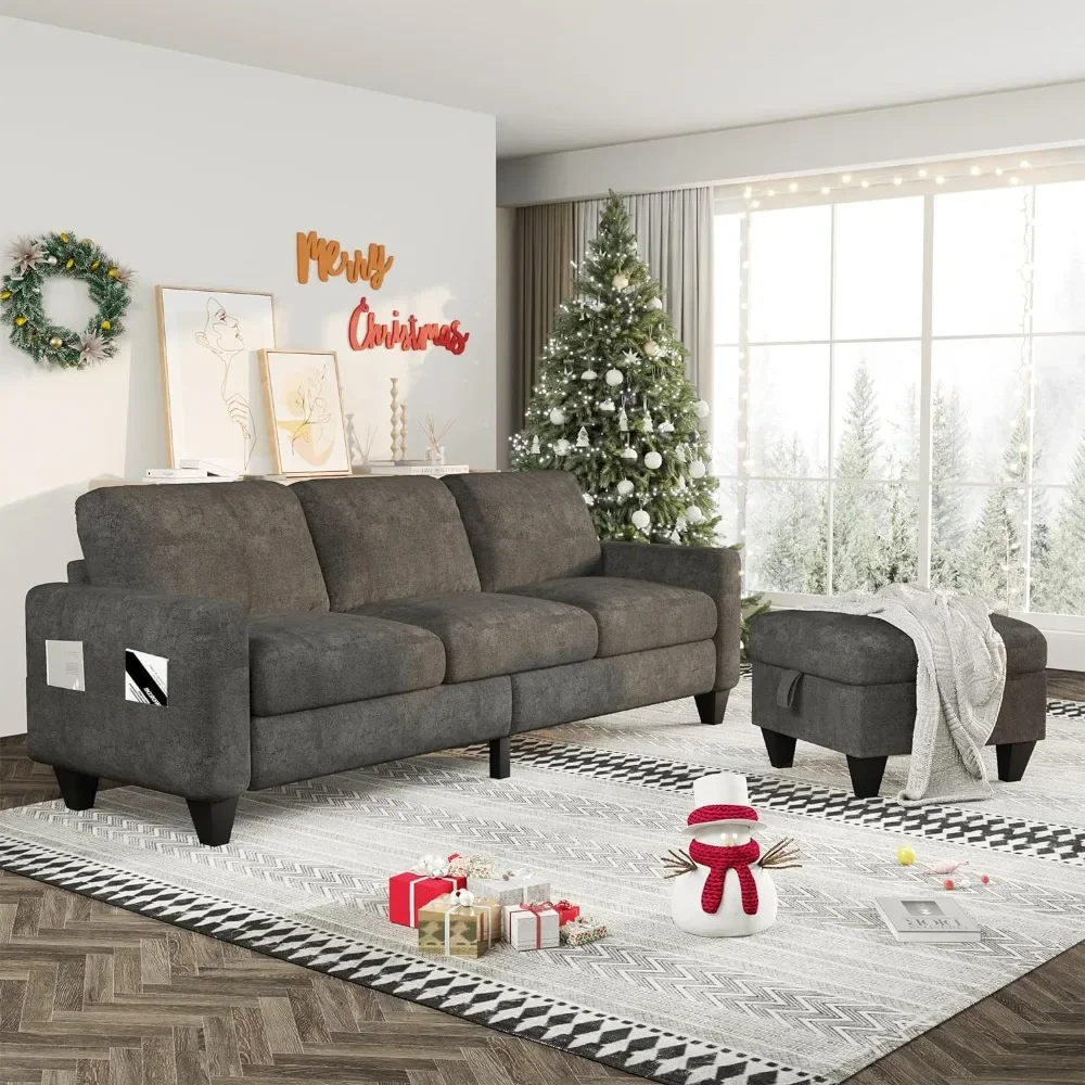 Sectional Sofa L Shape Sofa, Living Room Chenille Sofa with Reversible Recliner, Sectional Sofa for Small Spaces
Sectional Sofa L Shape Sofa, Living Room Chenille Sofa with Reversible Recliner, Sectional Sofa for Small Spaces