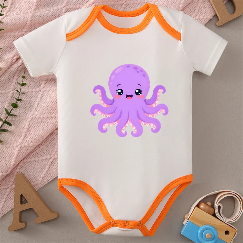100% Cotton Onesie Summer Purple Octopus Print Bodysuit Comfortable Cloth for Baby Jumpsuit for 0 To 12 Months Newborn
100% Cotton Onesie Summer Purple Octopus Print Bodysuit Comfortable Cloth for Baby Jumpsuit for 0 To 12 Months Newborn