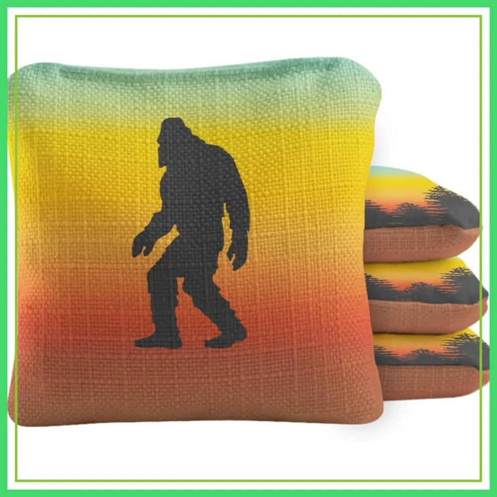 Professional Cornhole Bags Dual Sided Regulation 6x6 Set of 4 Retro Sasquatch
Professional Cornhole Bags Dual Sided Regulation 6x6 Set of 4 Retro Sasquatch