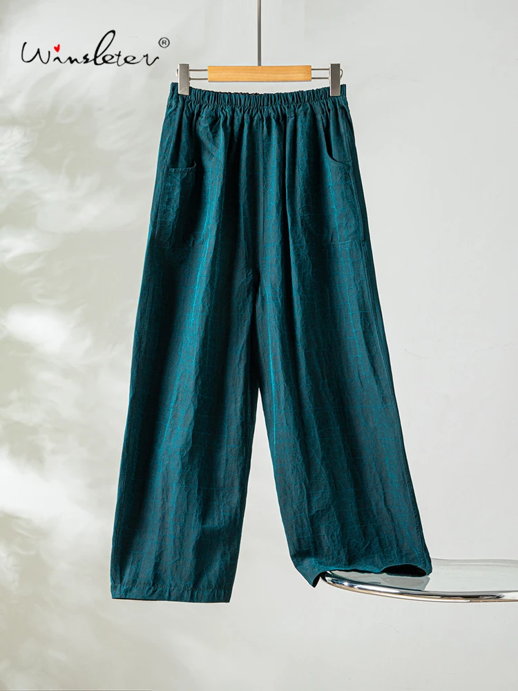 Winsleter-100%Real Silk Watered Gauze Elegant Trousers, Elastic Waist Craquelure, Women Reversible Pants, 2026 Summer B66442CC
Winsleter-100%Real Silk Watered Gauze Elegant Trousers, Elastic Waist Craquelure, Women Reversible Pants, 2026 Summer B66442CC
