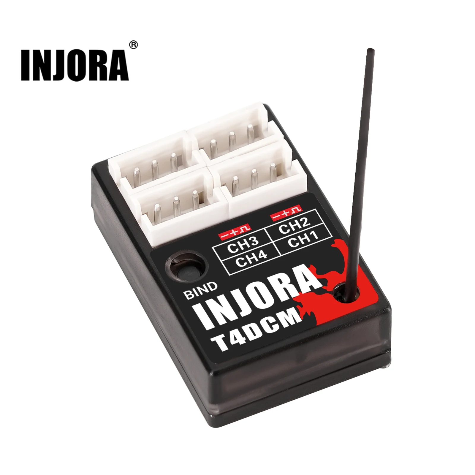 INJORA 4CH T4DCM Compact Receiver for INJORA Transmitter T6DC T6DCG T6M (21.5*14.5*6.8mm)
INJORA 4CH T4DCM Compact Receiver for INJORA Transmitter T6DC T6DCG T6M (21.5*14.5*6.8mm)