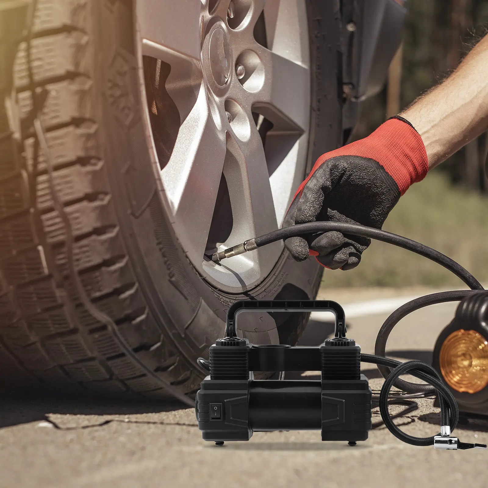 Compact Car Air Compressor 12v Tire Inflator Pump Bicycle Digital Pressure Gauge
Compact Car Air Compressor 12v Tire Inflator Pump Bicycle Digital Pressure Gauge