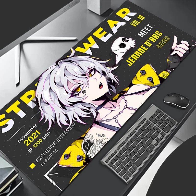 Anime Girl black mousepad non-slip rubber material game players and office general desk mat PC accessories carpet washable XXL
Anime Girl black mousepad non-slip rubber material game players and office general desk mat PC accessories carpet washable XXL
