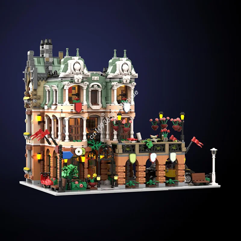 4552 шт. MOC, креативный вид на улицу, сад, дворец, ресторан, модульная модель, архитектура, строительный блок, сборка своими руками, детские игрушки, подарки
4552 шт. MOC, креативный вид на улицу, сад, дворец, ресторан, модульная модель, архитектура, строительный блок, сборка своими руками, детские игрушки, подарки